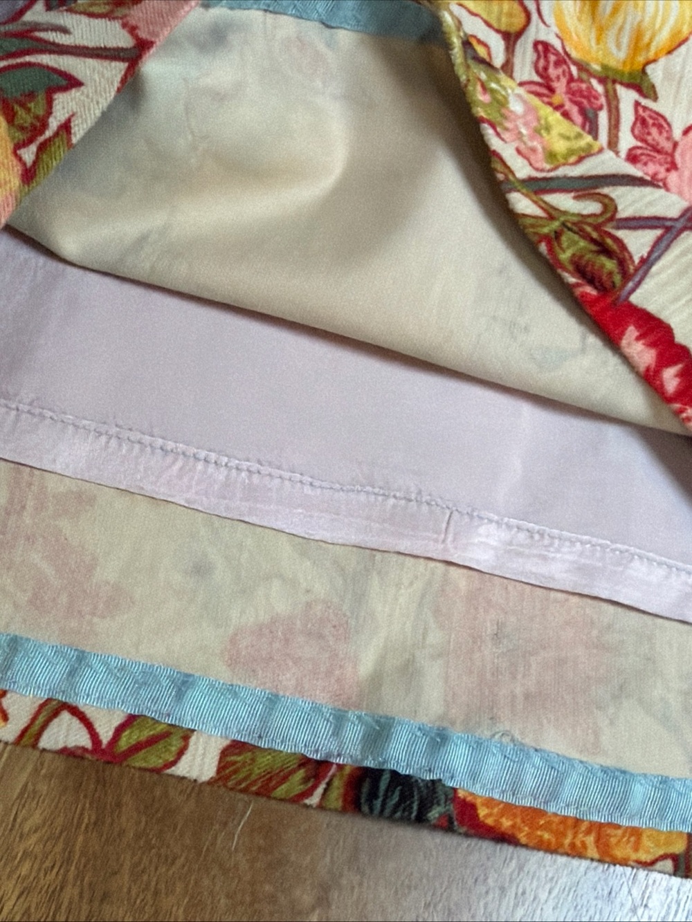 Anthropologie Elevenses Floral Velvet Skirt Size 6 Boho - Picture 6 of 7